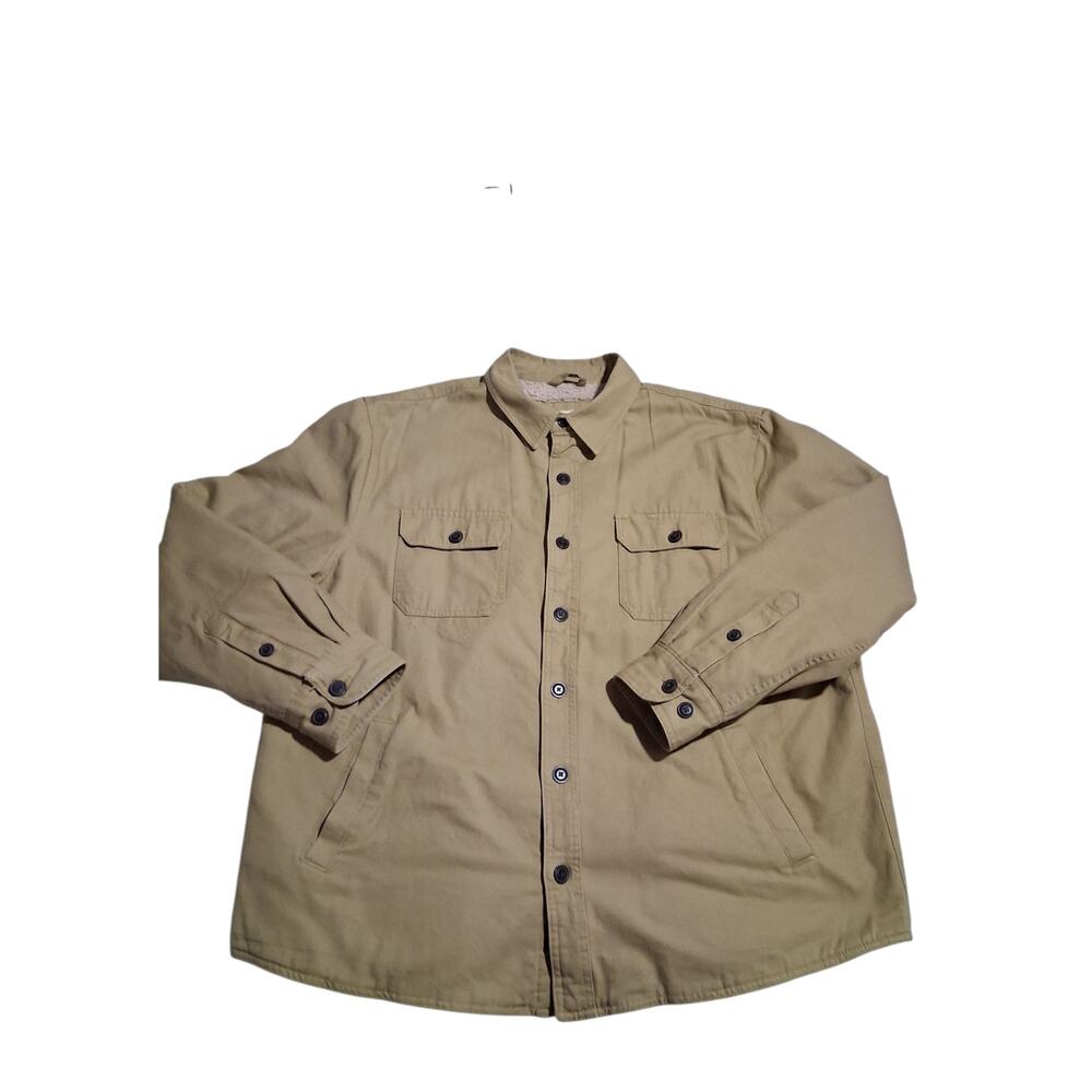 Red Head Sherpa Lined Shacket Mens size XL Barn Chore Field Work Canvas Jacket